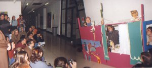 My first public puppet show at Tyler School of Art, 1997. 